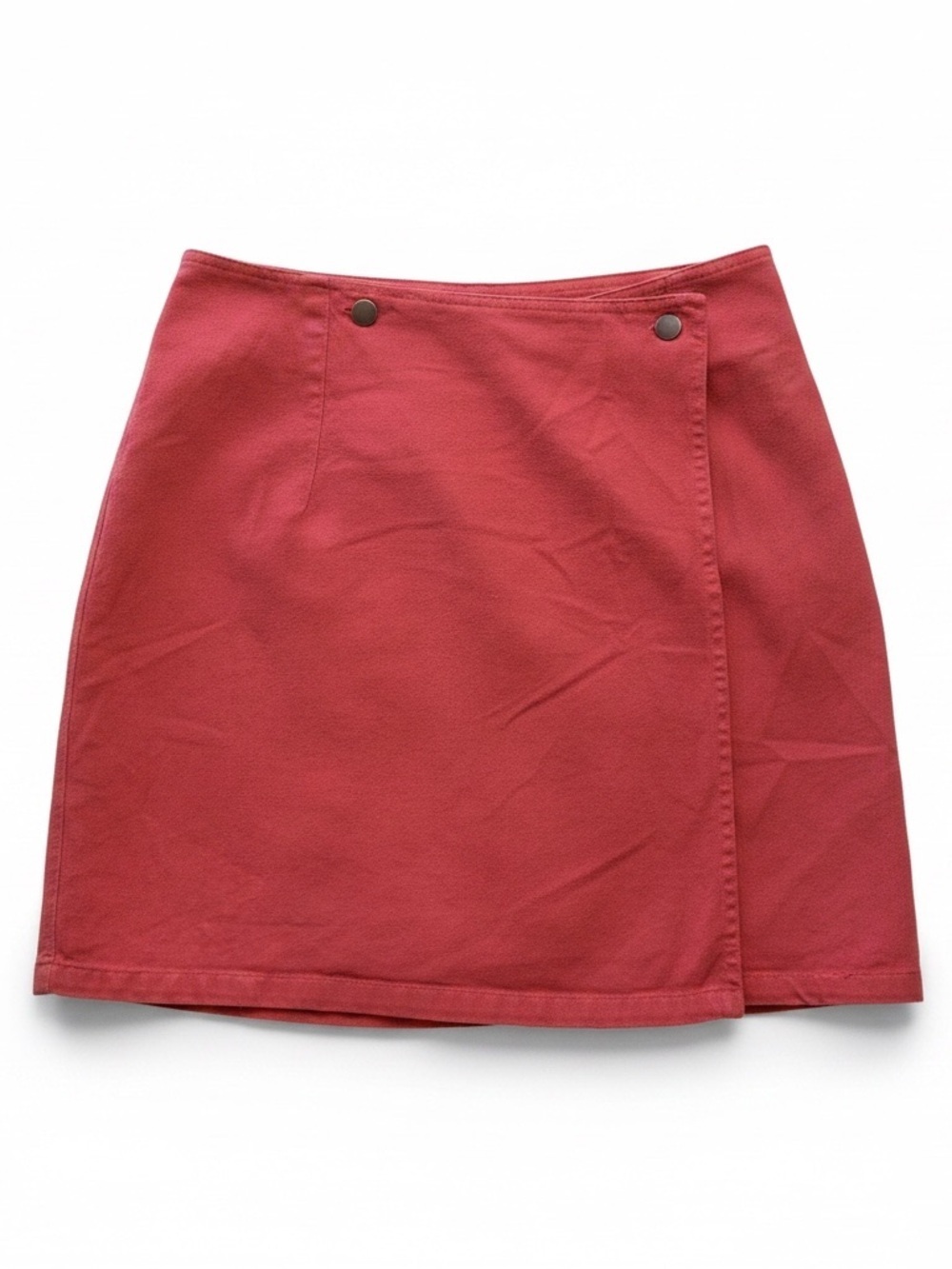 Women's A-Line Skirt in Coral Red